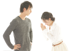 浮気した妻を許す